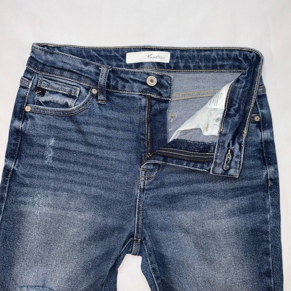 KanCan Size 7/27 Medium Wash Distressed Hi Rise Skinny Jeans KC8572D - Picture 6 of 9